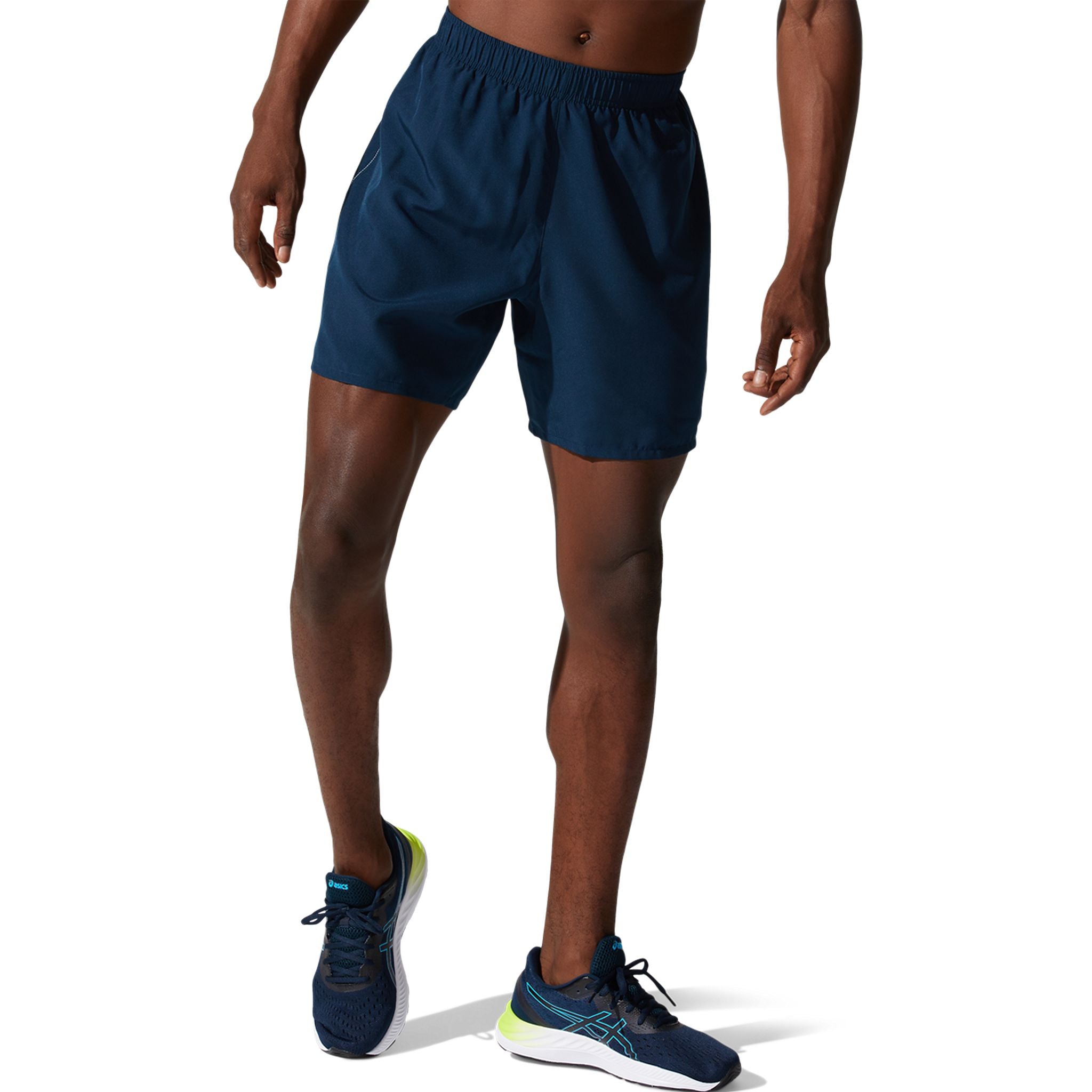 Asics mens running shorts online