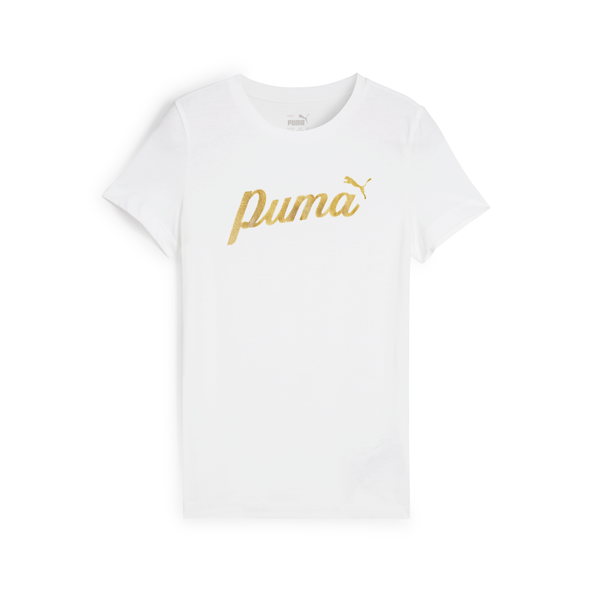 PUMA Ess Script Metallic Girls Tee