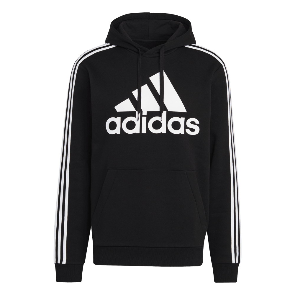 adidas Essentials Fleece 3 Stripes Mens Logo Hoodie