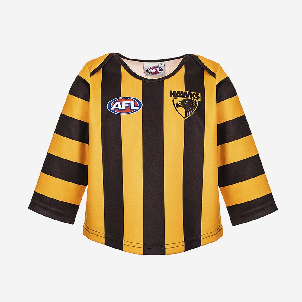 AFL Hawthorn Hawks Toddlers Replica Long Sleeve Jersey – SportsPower  Australia