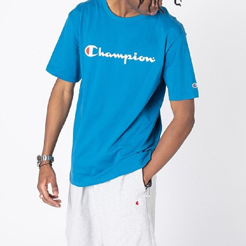 CHAMPION, Blue Men's T-shirt