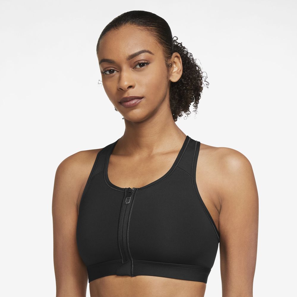 Buy Nike Swoosh Front Zip Medium Support Sports Bra from Next